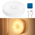 Wireless 8LED Night Light Motion Sensor Bedroom Detector Wall Lamps Decoration Round For Room Staircase Closet Bedside Wardrobe